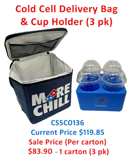 Picture of Cold Cell Delivery Bag & Cup Holder - 3 pack